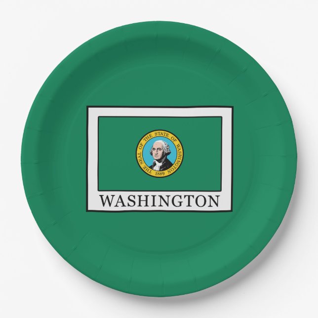 Washington Paper Plate (Front)