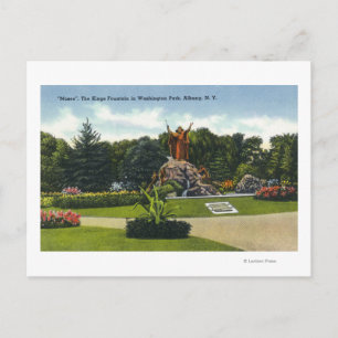 Washington Park View of the Kings Fountain, Postcard