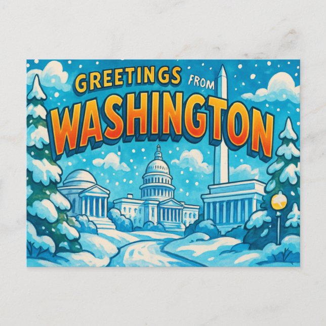 WASHINGTON Postcard (Front)