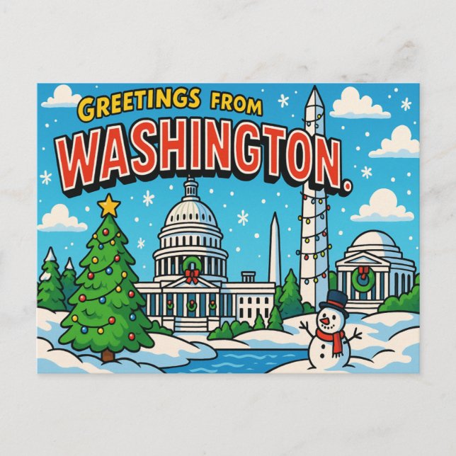 WASHINGTON Postcard (Front)