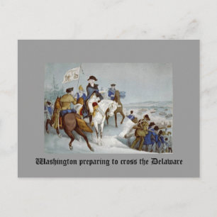 Washington preparing to cross the Delaware Postcard