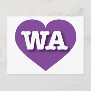 Washington Purple Heart - I love WA Postcard