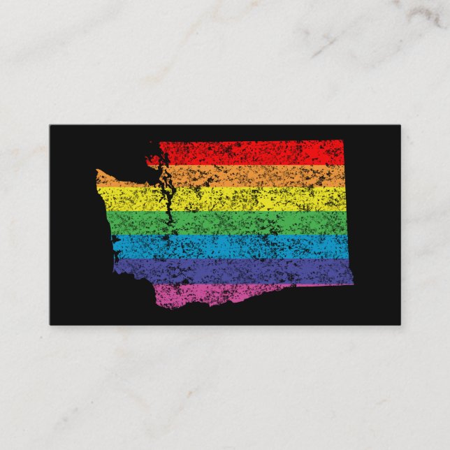washington rainbow business card (Front)