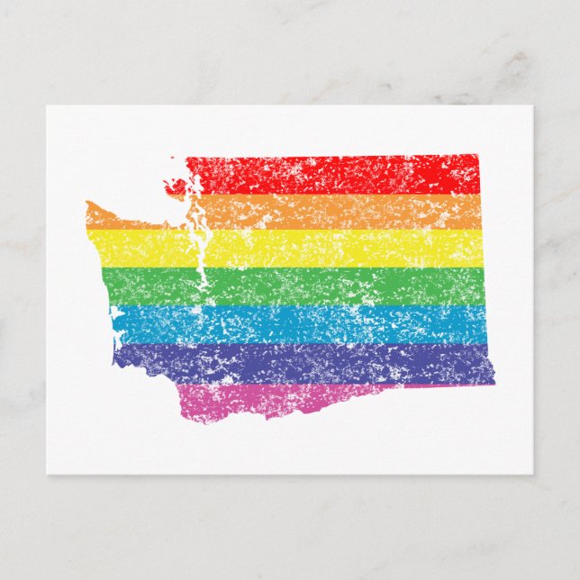 washington rainbow postcard (Front)
