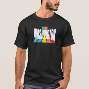 Washington Retro Stripes Cool Washington Local Par T-Shirt
