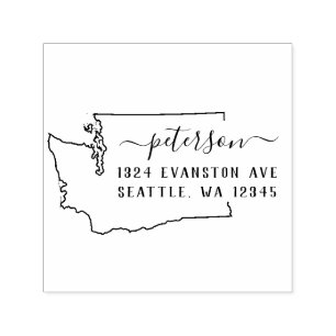 Washington Return Address Stamp Self-Inking
