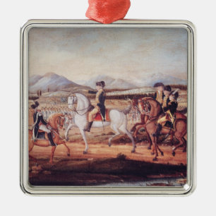 Washington Reviewing the Western Army Metal Tree Decoration