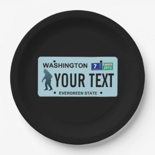Washington Sasquatch License Plate