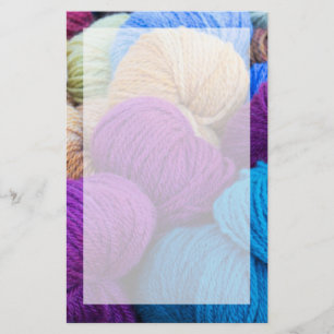 Washington, Seabeck. Balls of colourful yarn Stationery