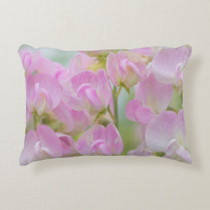 Washington, Seabeck. Detail of sweet pea Decorative Cushion