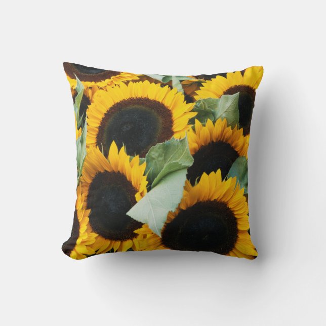 Washington, Seattle, Sunflower for sale pike Cushion (Front)