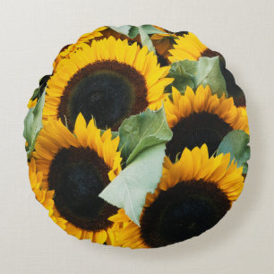 Washington, Seattle, Sunflower for sale pike Round Cushion