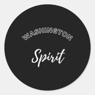 Washington Soccer Fan Support Stadium Show Your Sp Classic Round Sticker
