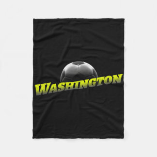 Washington Soccer Fan Support Stadium Show Your Sp Fleece Blanket