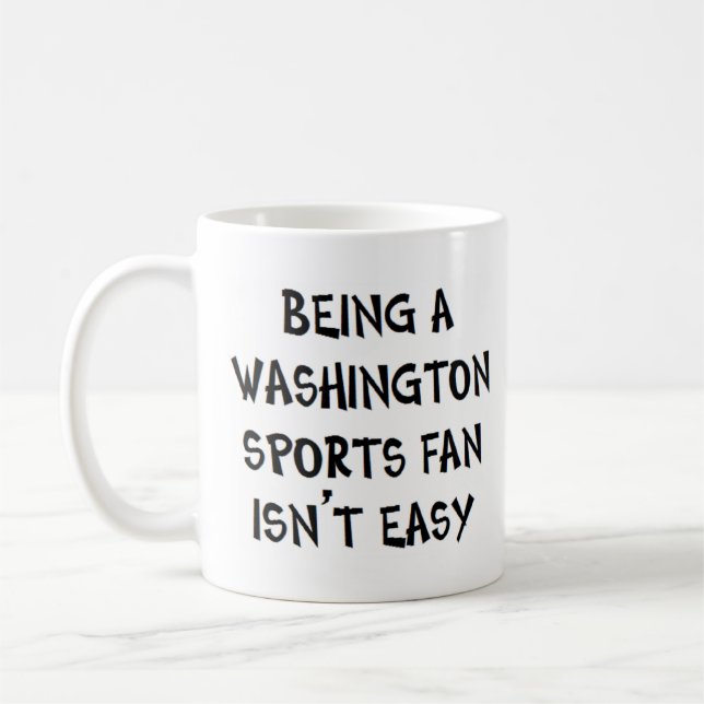 washington sports fan, being coffee mug (Left)