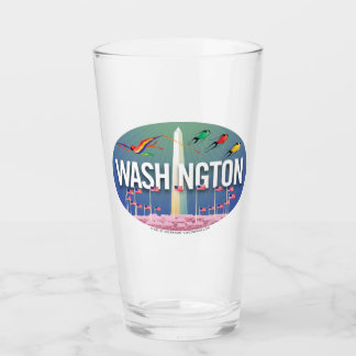 Washington Springtime Cherry Blossom Glass