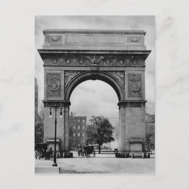 Washington Square Arch Postcard (Front)