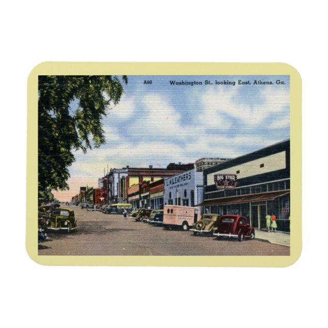 Washington St., Athens, Georgia Vintage  Magnet (Horizontal)