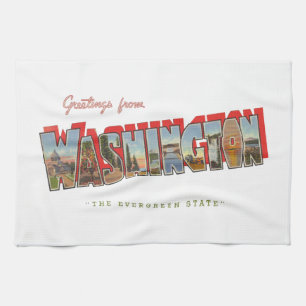 Washington State (5) Tea Towel