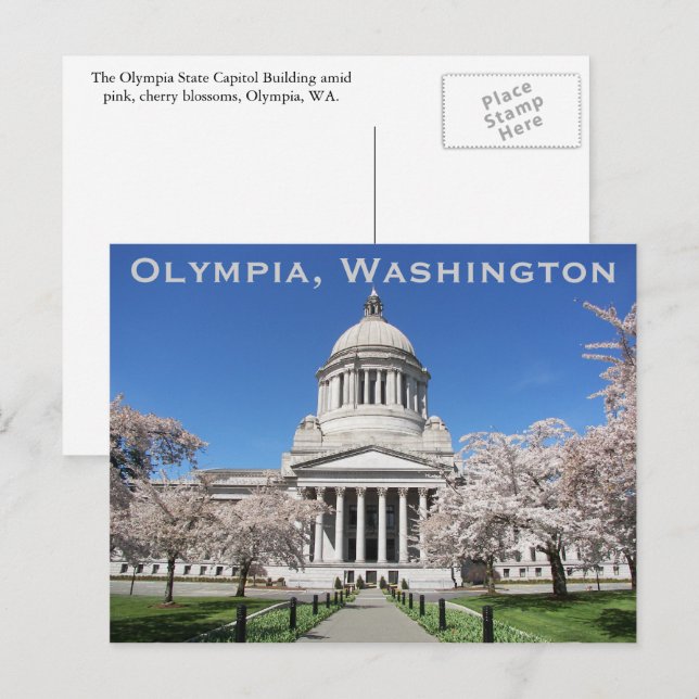 Washington State Capitol Spring Travel Postcard (Front/Back)