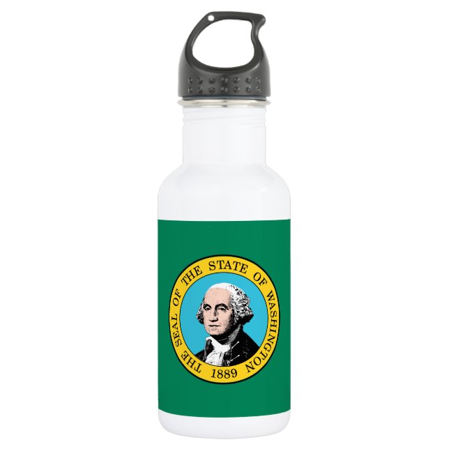 Washington State Flag 532 Ml Water Bottle (Front)