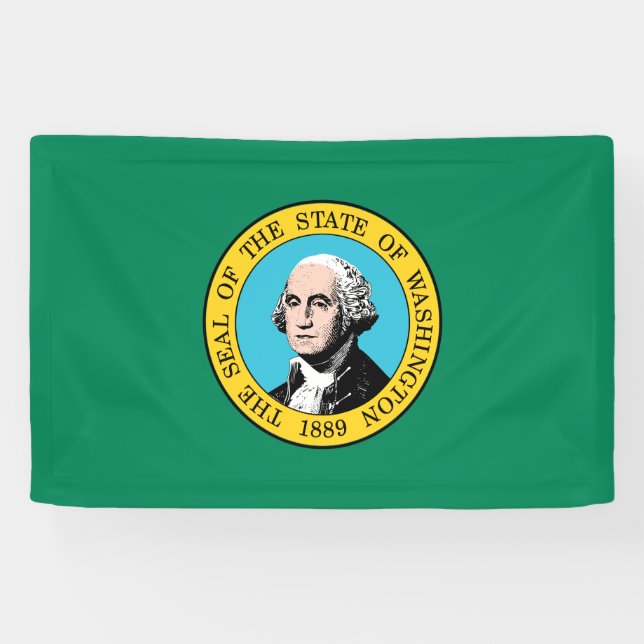 Washington State Flag Banner (Horizontal)