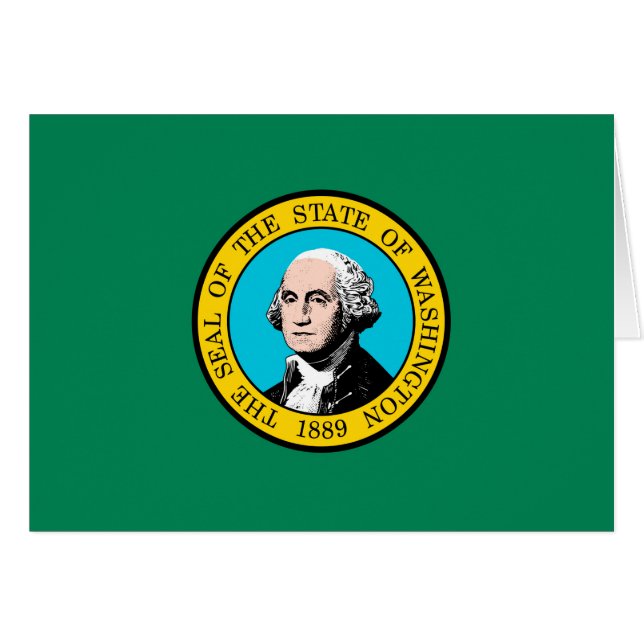 Washington State Flag Design (Front Horizontal)