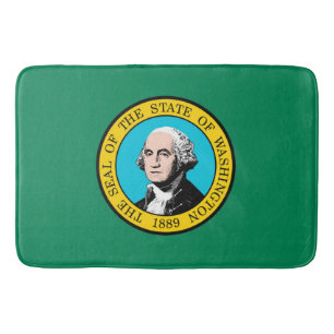 Washington State Flag Design Bath Mat