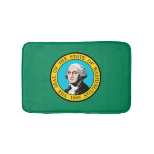 Washington State Flag Design Bath Mat