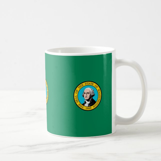 Washington State Flag Design Coffee Mug (Right)