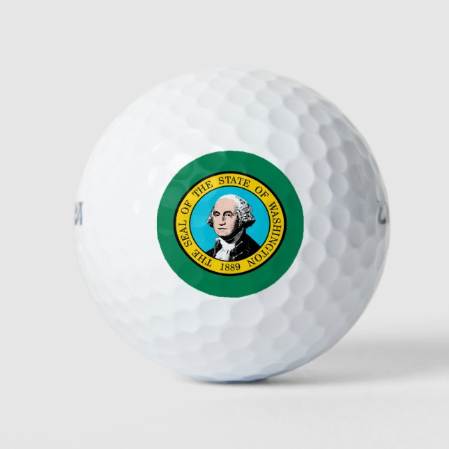 Washington State Flag Design Golf Balls (Front)