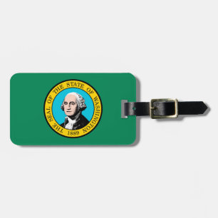 Washington State Flag Design Luggage Tag