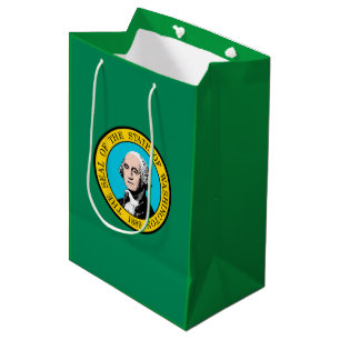 Washington State Flag Design Medium Gift Bag