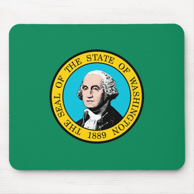 Washington State Flag Design Mouse Mat (Front)
