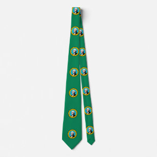 Washington State Flag Design Tie