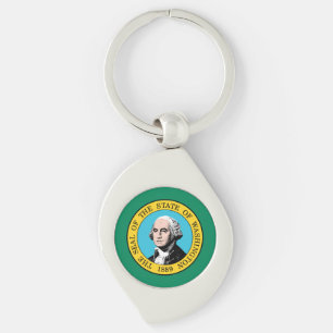 Washington State Flag Key Ring