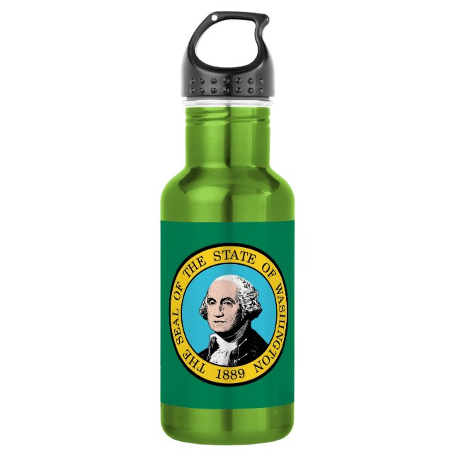 Washington  State Flag Liberty Bottle (Front)