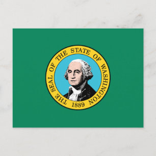 Washington State Flag Postcard