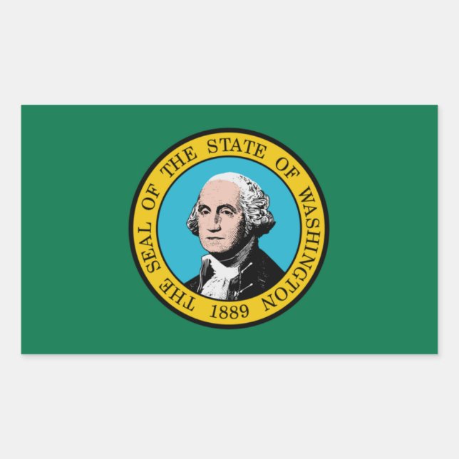 Washington State Flag Sticker (Front)