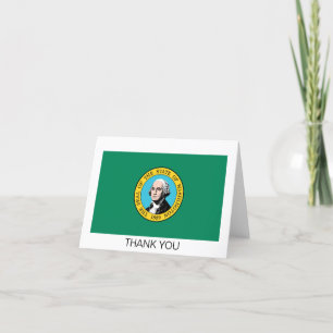Washington State Flag Thank You Card