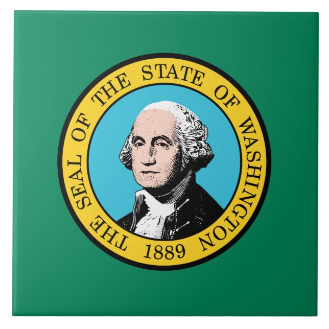 Washington State Flag Tile (Front)