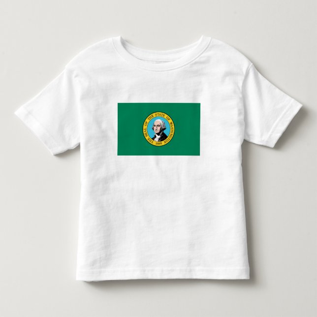 Washington State Flag Toddler T-Shirt (Front)