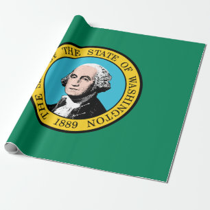 Washington State Flag Wrapping Paper