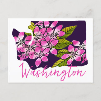Washington State Flower Postcard