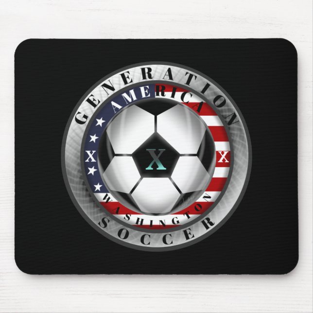 Washington State Generation X American Soccer. Mouse Mat (Front)