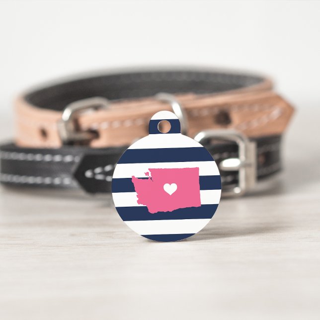 Washington State Heart Pet Tag (Creator Uploaded)