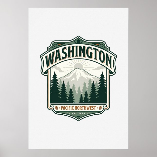 Washington State Heritage Poster (Front)