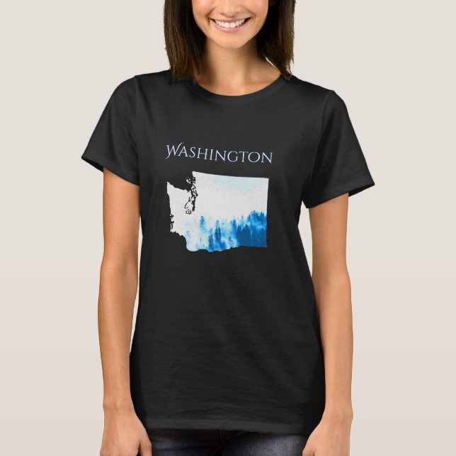 Washington State Misty Rain forest T-Shirt (Front)