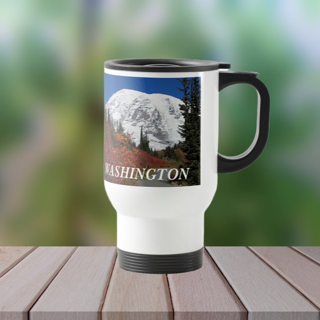 Washington State Mount Rainier Landscape Travel Mug (Creator Uploaded)