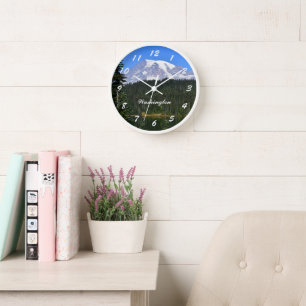 Washington State Mount Rainier Photo Clock